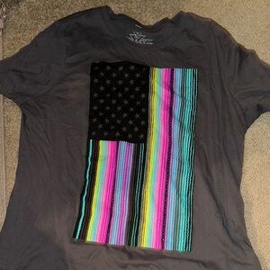 Crazy Train Gray Graphic T-Shirt